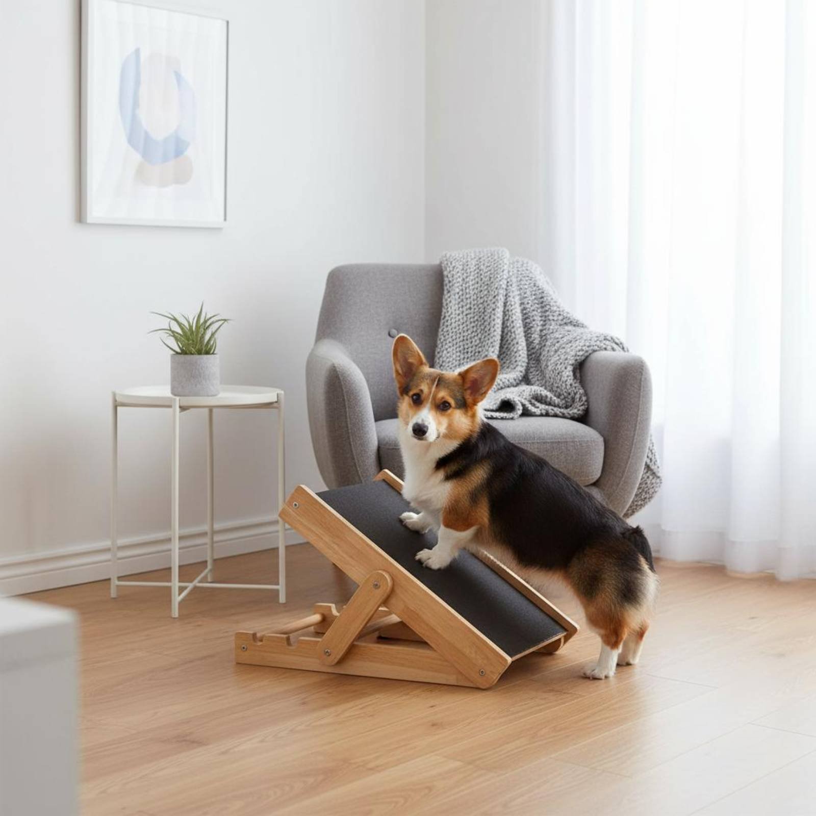 Pet Supplies Young - Wooden Dog Scratching Ramp Gentle on