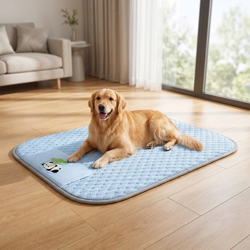 Dog Cooling Mat - Summer Super Cool Ice Silky Fiber