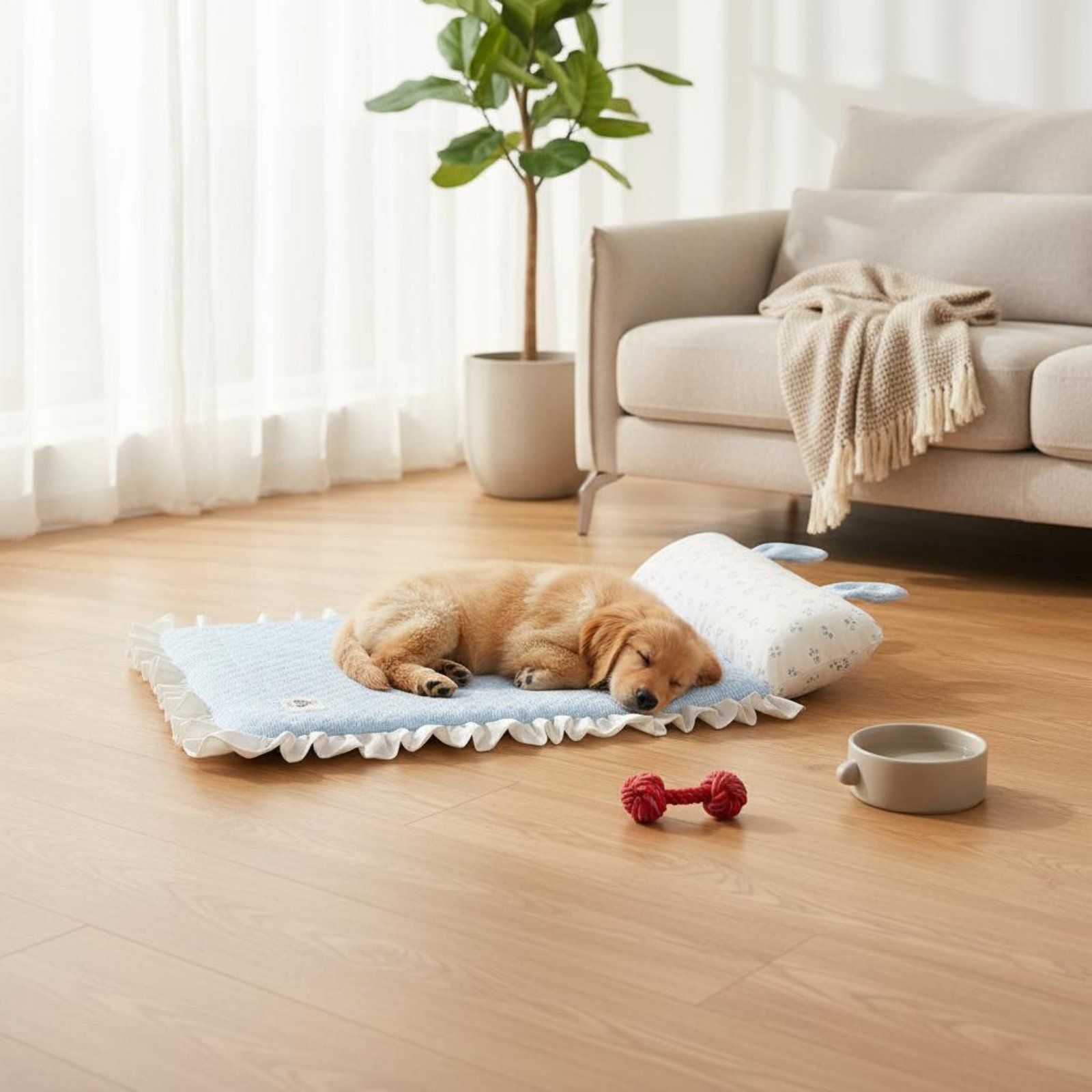 Dog Cooling Mat Cute Ear Pillo - Dog Cooling Mat 评论和价格