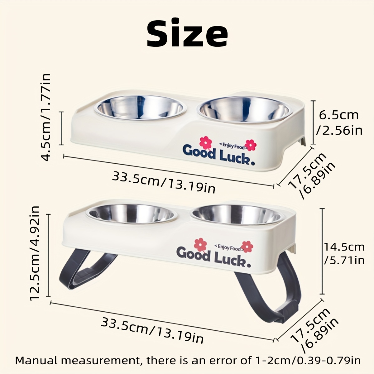 Stainless steel double-bowl el - Pet Supplies Dropshipping 评论和价格