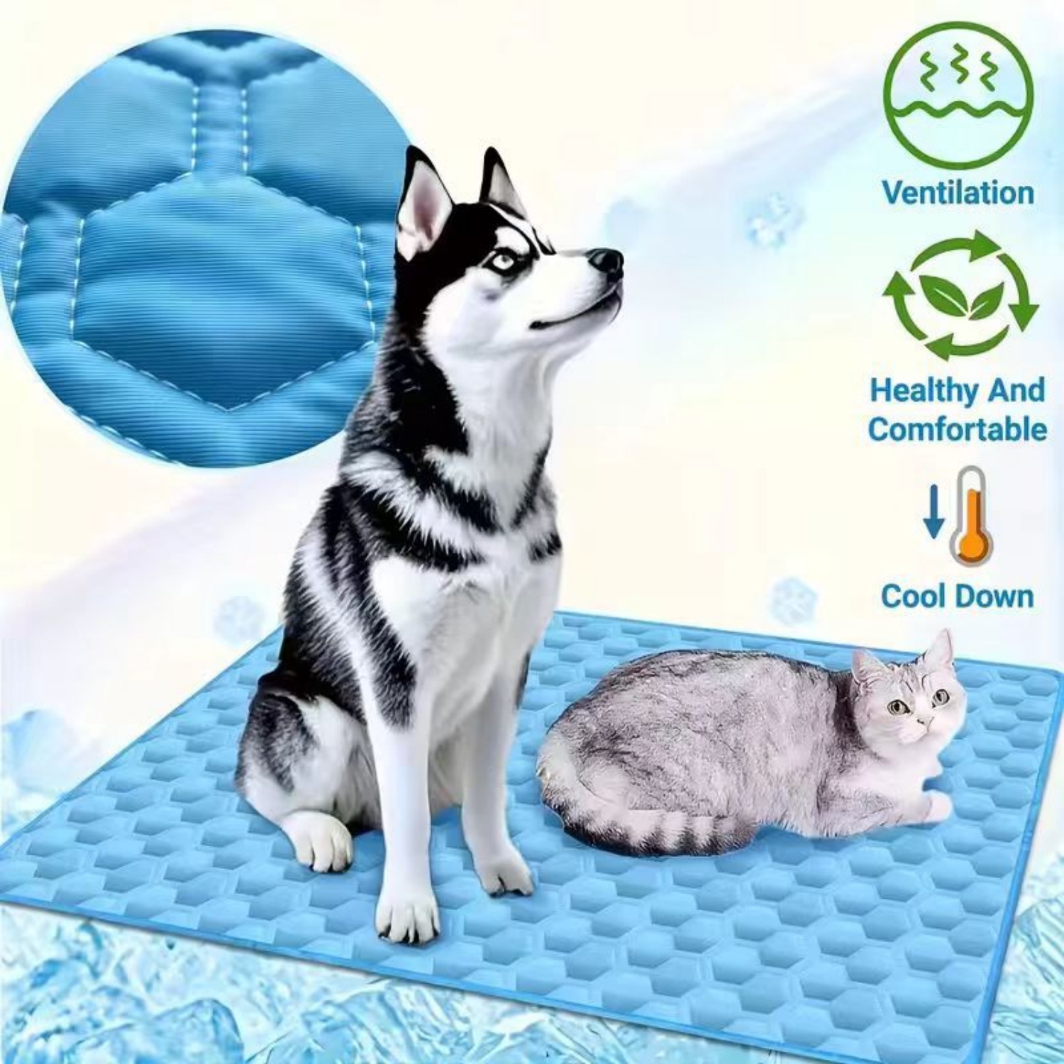 Summer Pet Cooling Mat Breatha - Dog Cooling Mat 评论和价格