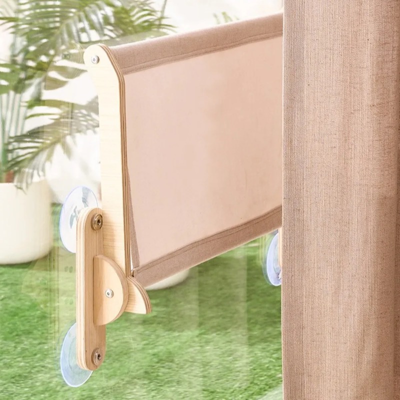 Cat Window Perch with Wooden F - Cat Window Perch 评论和价格