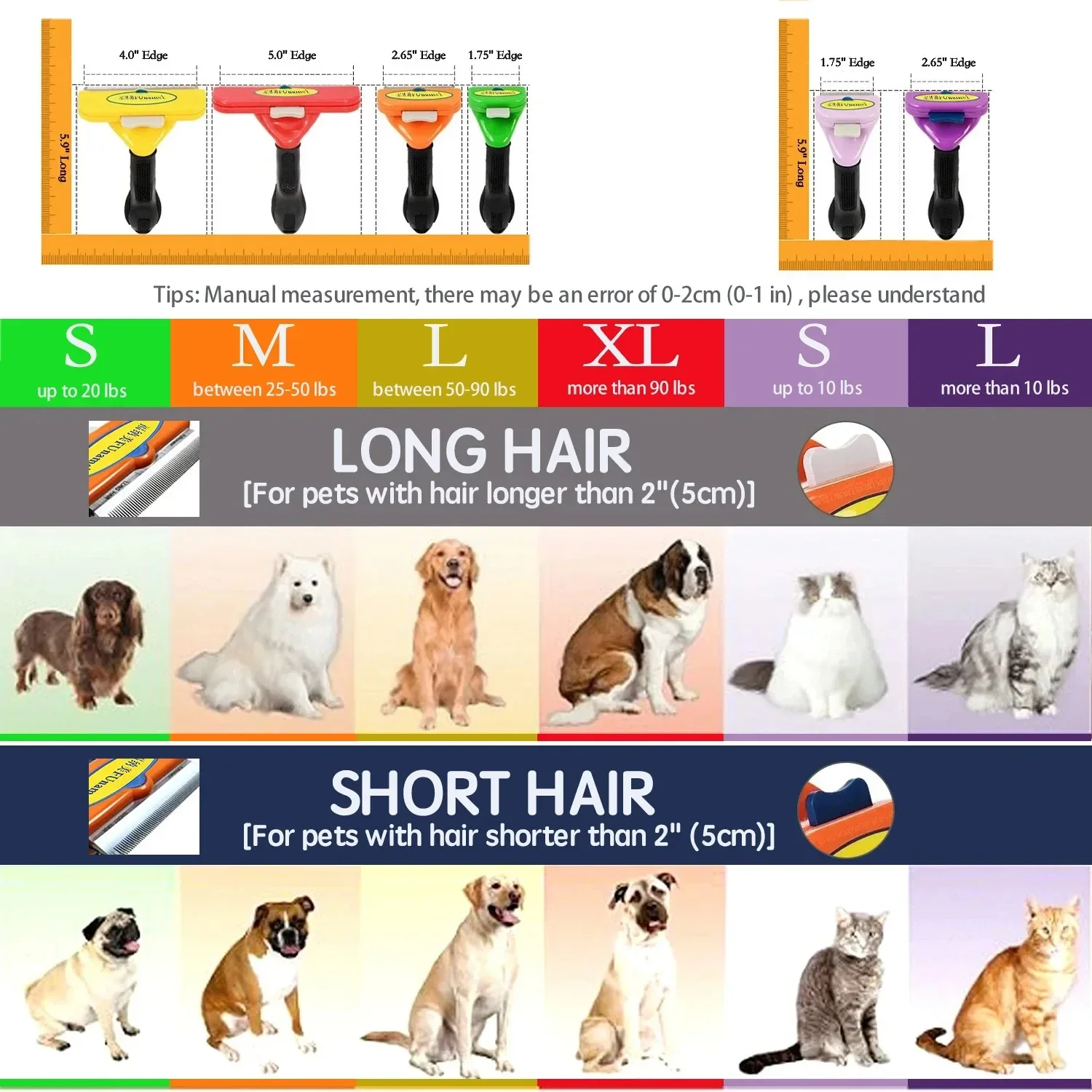 Large Dog Hair Removal Comb Bi - Pet Supplies Dropshipping 评论和价格