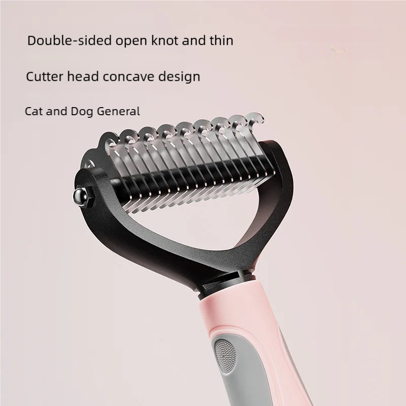 Pet Deshedding Brush Double Si - Pet Supplies Dropshipping 评论和价格