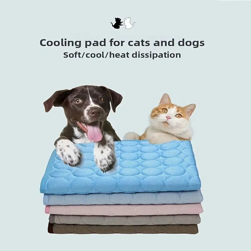 Pet Summer Ice Silk Cooling Pa - Dog Cooling Mat 评论和价格