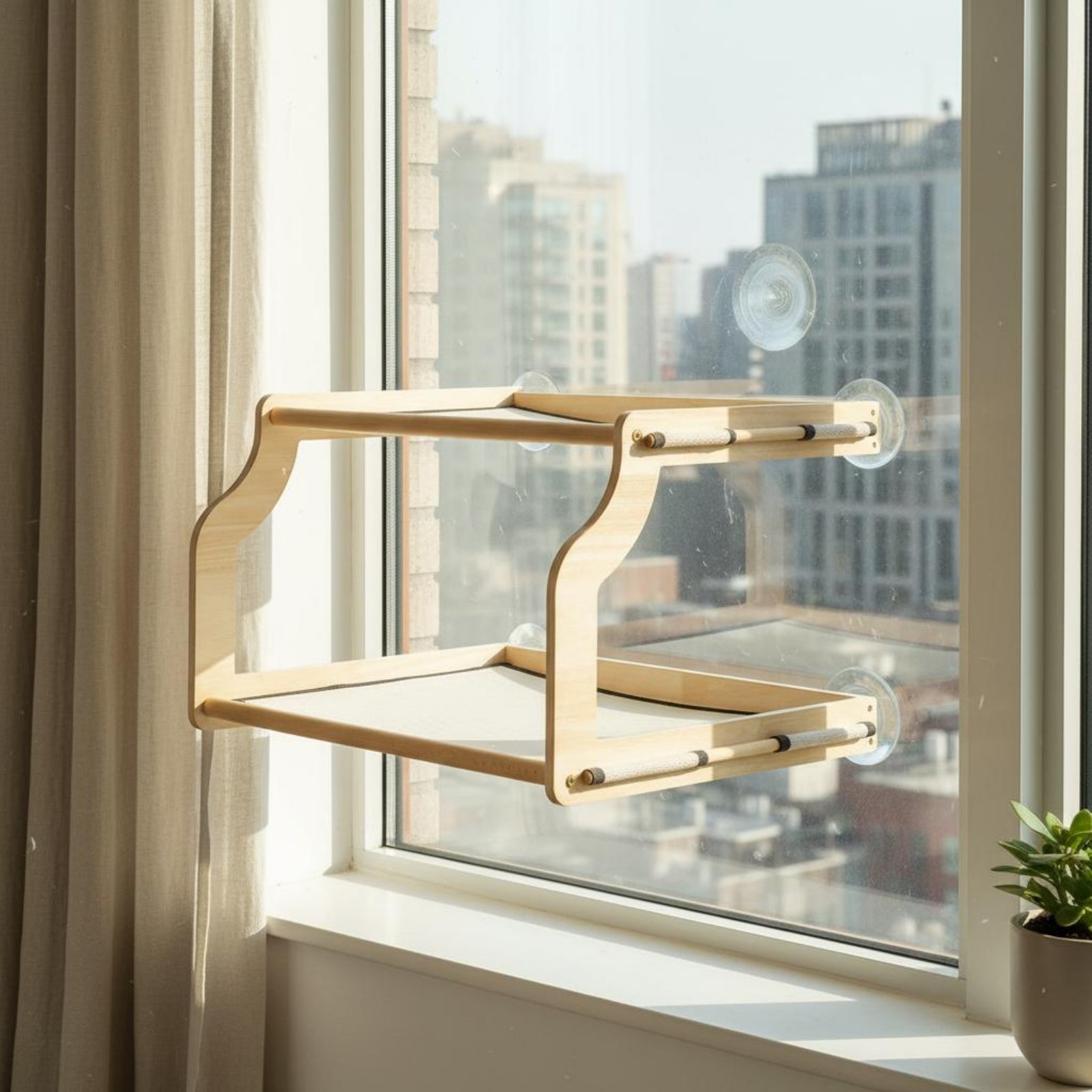 Window Mounted Cat Bed Easy-Mo - Cat Window Perch 评论和价格