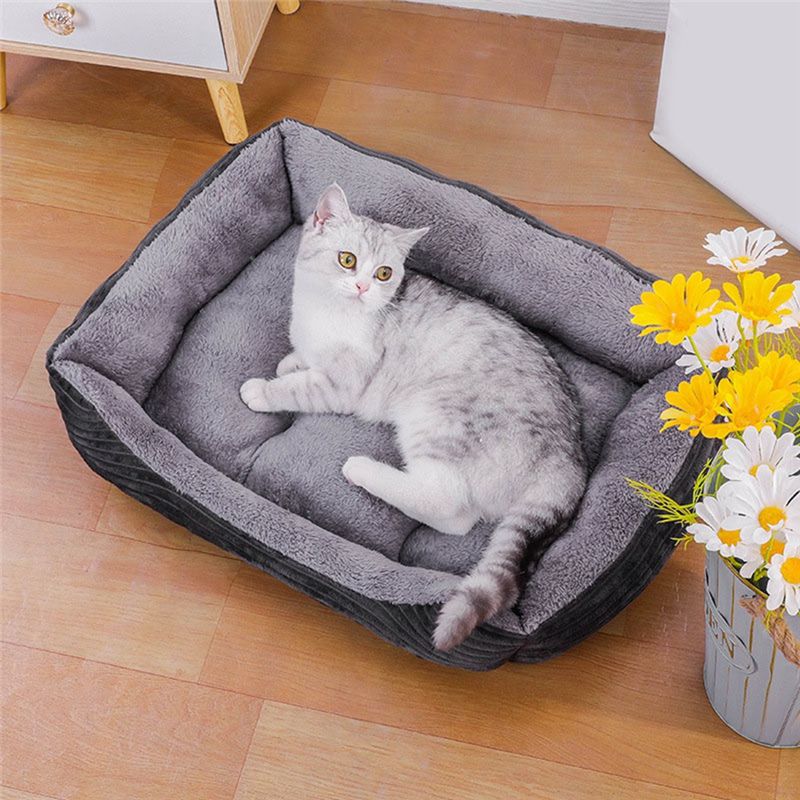 AEA9-Grey Dog Bed Pet Square P - Pet X Supplies & Tack Photos 评论和价格